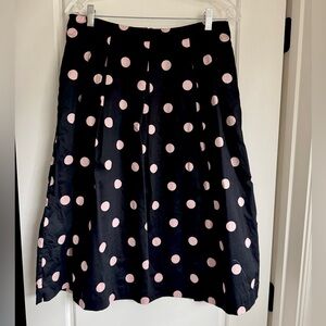 Polka Dot Skirt - Black and Pink